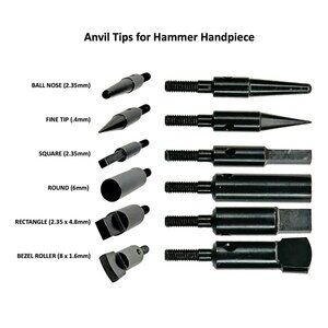 Eurotool 6 Piece Universal Hammer Handpiece Anvil Tip Set